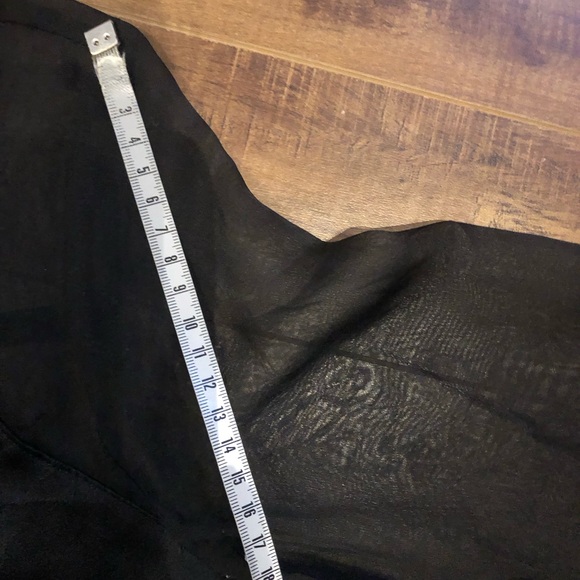 Dynamite Elegant Black Sheer Women's Top Size XS - Picture 7 of 8